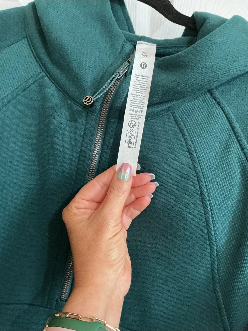 lululemon athletica Scuba Funnel-Neck Half-Zip Hoodie NWOT